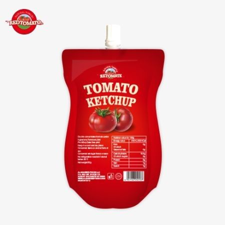 100 g de sachet de ketchup de tomate sucrée et aigre avec les normes HACCP FDA pour OEM