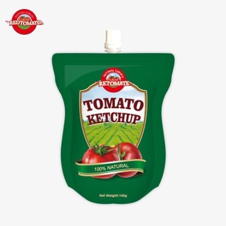 Nous produisons des sachets de ketchup de 140 g qui répondent aux normes internationales disponibles à prix d'usine.