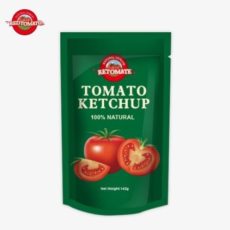 OEM 140g sachet de ketchup qui répondent aux normes internationales et sont disponibles à des prix d'usine.