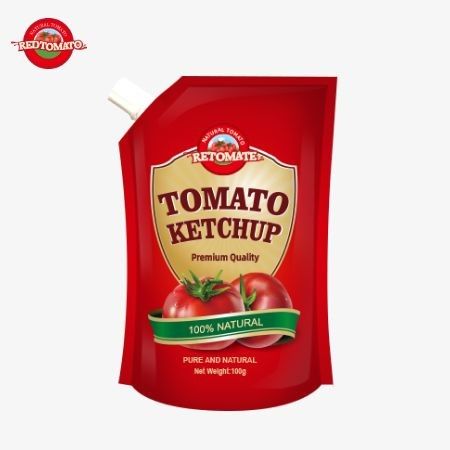 OEM 140g Sachet de ketchup qui sont conformes aux normes internationales et sont offerts à des prix d'usine