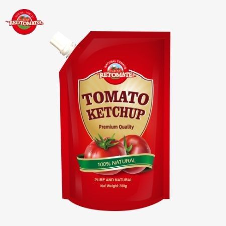OEM 200g sachet de ketchup avec saveur naturelle pure parfait pour le prix d'usine en Chine