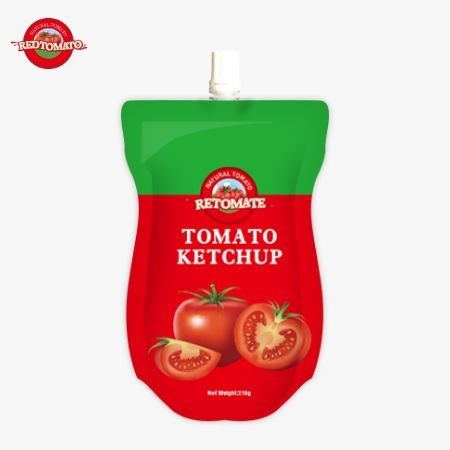 Fabrication de sachets de ketchup de 210 g dans une usine OEM avec une saveur pure et naturelle
