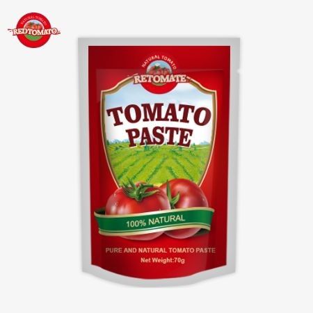 Redtomato Marque 70g Premium Double Concentré Tomate Paste Pouch - Riche saveur Convient Stand-up Design