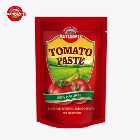 Redtomato Marque 70g Premium Double Concentré Tomate Paste Pouch - Riche saveur Convient Stand-up Design