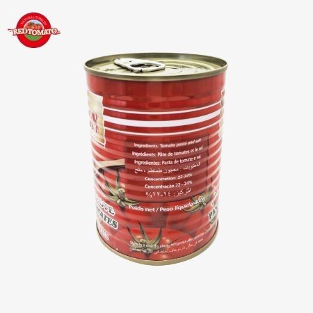 MAAN 400g Double concentré pâte de tomate en conserve Brix22-24% Marque personnalisable Disponible