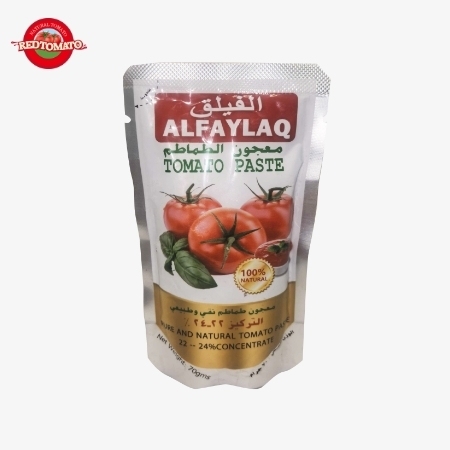 Marque ALFAYLAQ Sachet de 70g de Concentré de Tomate Stand Up, Brix 22–24%