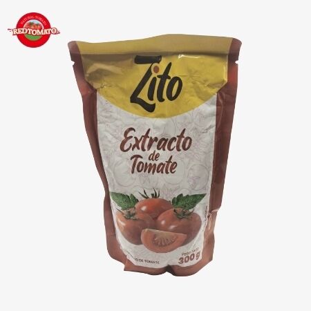 Zito 300g Pâte de tomate en sachet debout 12-14% Produits de qualité Brix OEM