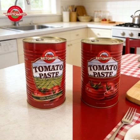 Pâte de tomate RETOMATE de haute qualité avec 4500g en vrac Emballage 28-30 type emballé Brix
