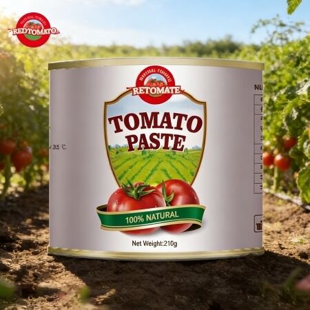 210 g de pâte de tomate en conserve - répond aux normes mondiales de production ISO HACCP BRC FDA