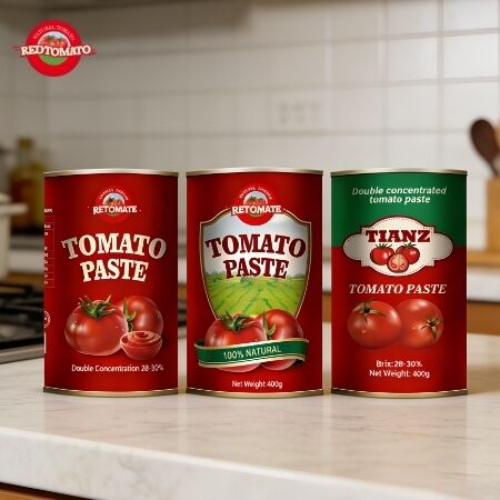 400 g de pâte de tomate en conserve est conforme aux normes de production ISO HACCP BRC FDA