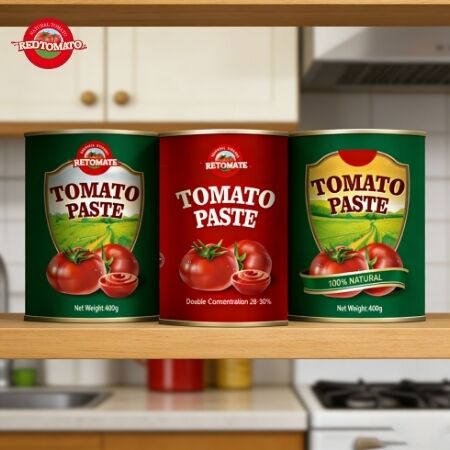 L'usine chinoise a produit 400g de pâte de tomate en conserve. Double concentrée, facile à ouvrir le couvercle et prix de gros d'usine.