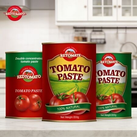 850g Concentré de Tomate en Conserve avec 28-30% Brix et Triple Concentration pour une Saveur Supérieure