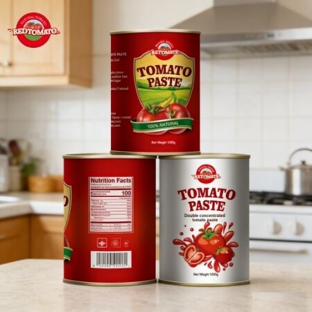 Pâte de tomate en conserve certifiée ISO de 1000g au goût aigre-doux pour des créations culinaires améliorées