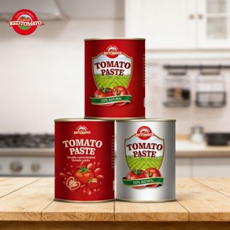 Pâte de tomate en conserve de qualité supérieure 1000g avec 28-30% Brix et certifications ISO, HACCP, BRC, FDA
