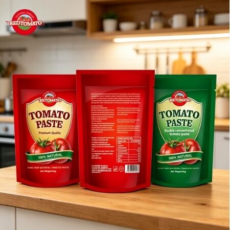 80 g de pâte de tomate à triple sachet concentrée avec certification ISO, HACCP, BRC, FDA pour une utilisation pratique