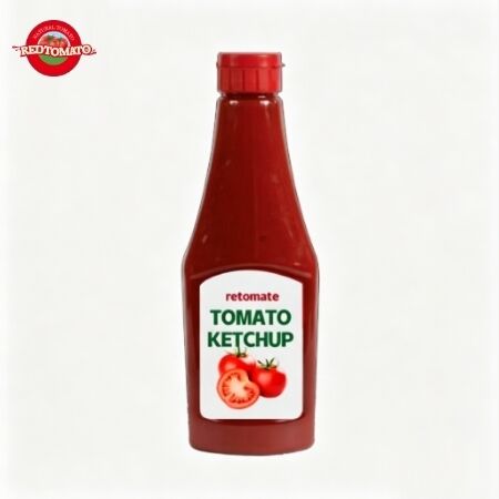 Bouteille de 340 g de condiment ketchup aigre-doux certifié ISO pour hamburgers et frites