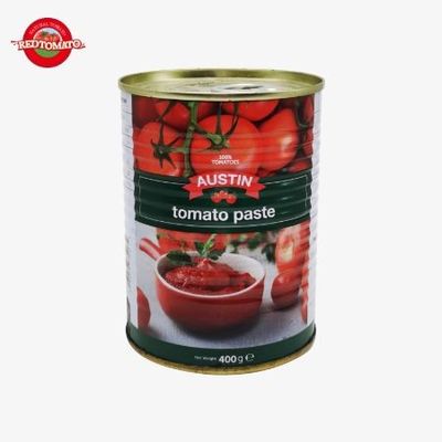 Facile à ouvrir le couvercle Canned Tomato Paste 140g par boîte Tomato Paste rouge