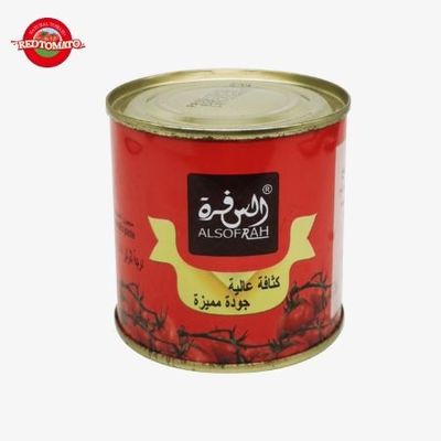 198g de pâte de tomate en conserve, couvercle ouvert dur, pâte de tomate fraîche délicieuse