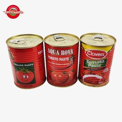 400g de pâte de tomate en conserve facile à ouvrir le couvercle Double concentré Chine Production d'usine Prix d'usine