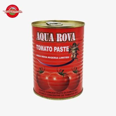 425 g de pâte de tomate en conserve en conserve avec couvercle facile à ouvrir 30% à 100% de pureté