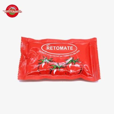 36 g de pâte de tomate en sachet plat double concentrée pour un stockage pratique