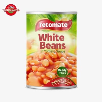 800 g de haricots blancs en conserve saveur naturelle pure goût salé Certificat ISO