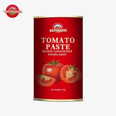 140 g de pâte de tomate en conserve avec certification ISO exceptionnellement pratique