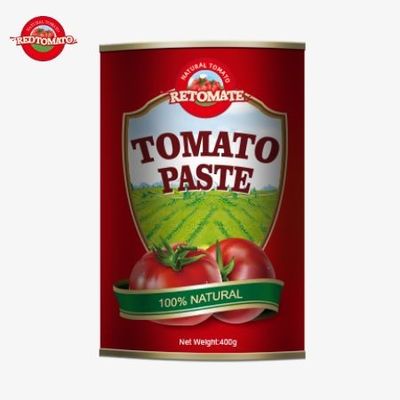 400g de pâte de tomate en boîte Normes internationales, y compris celles de l'ISO HACCP BRC et de la FDA