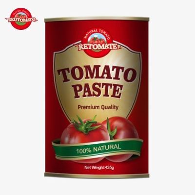 La fabrication des boîtes de 425 g de pâte de tomate est conforme aux normes internationales établies par ISO HACCP BRC et FDA