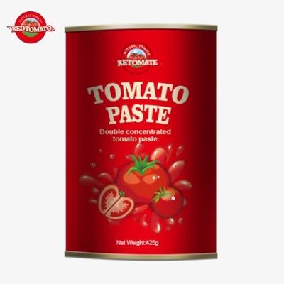 La pâte de tomate en conserve de 425 g Les normes mondiales établies par les règlements ISO HACCP BRC et FDA