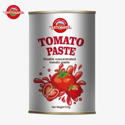 La pâte de tomate en conserve de 425 g est conforme aux normes mondiales établies par les réglementations ISO HACCP BRC et FDA.