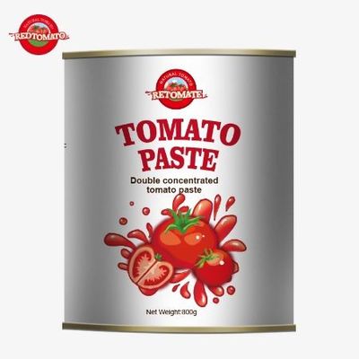 800g de pâte de tomate en conserve est strictement conforme à de nombreuses normes internationales de qualité et de sécurité