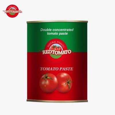 Fabricant usine 850g conserve de tomates pâte en fer blanc poudre pour emballage alimentaire