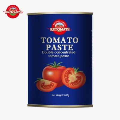 Fabricant de pâte de tomate en conserve en fer blanc de haute qualité 1000g