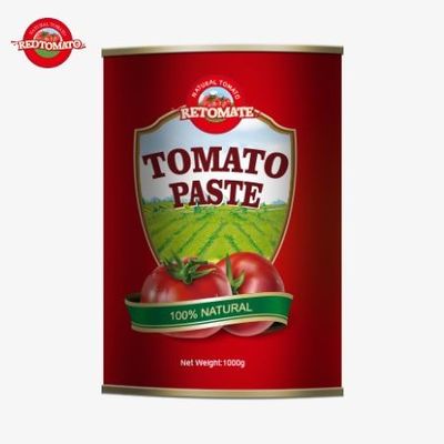Fabricant de pâte de tomate en conserve de 1000 g de haute qualité offrant des services OEM