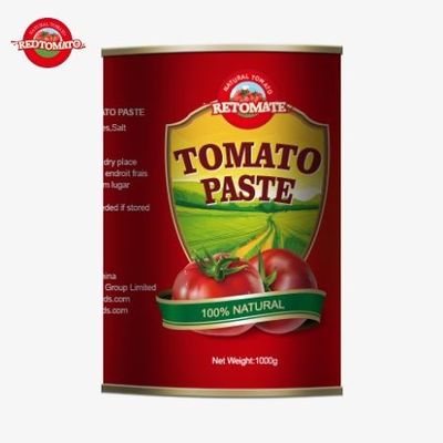 Fabricant de pâte de tomate en conserve de haute qualité de 1000 g, offrant des services OEM
