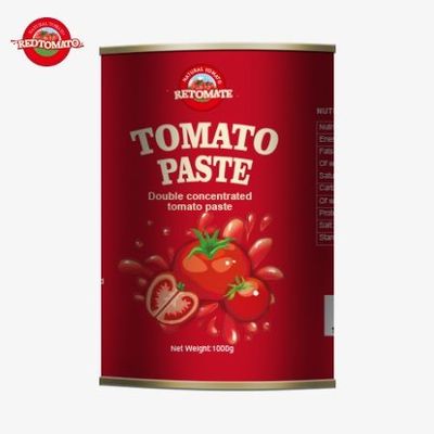 Producteur de pâte de tomate en conserve de qualité supérieure de 1000 g fournissant des solutions OEM