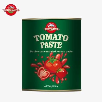 Notre pâte de tomate en conserve de 3 kg répond aux normes de production établies par ISO HACCP BRC et FDA