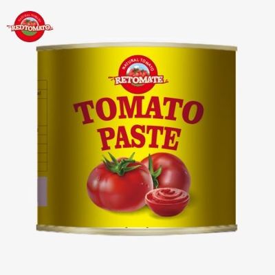 4500g de pâte de tomate en conserve répond aux normes ISO HACCP et BRC ainsi qu'aux normes de production de la FDA