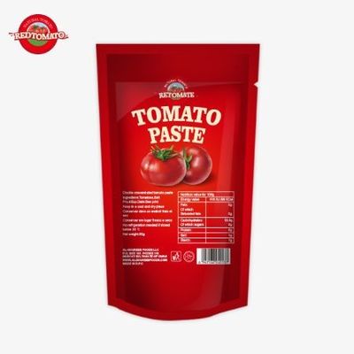 Pâte de tomate ISO en poche 227 g Pâte de tomate double concentrée de pureté allant de 30% à 100%