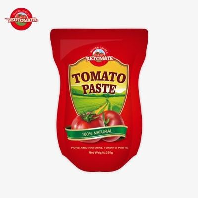 Ce sachet contient 250 g de pâte de tomate douce et épicée avec une pureté allant de 30% à 100%