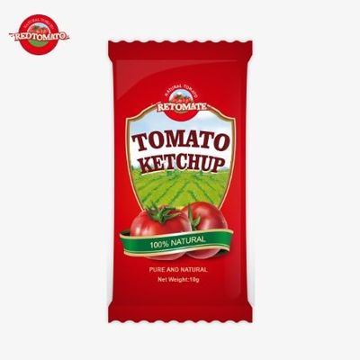 10 grammes de ketchup au goût sucré et pur naturel
