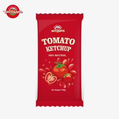 10 grammes de ketchup de tomate offrent une saveur sucrée et riche avec des ingrédients naturels à un prix d'usine
