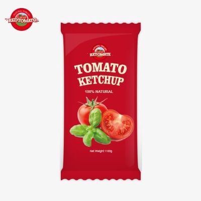 Un sachet de ketchup de tomate de 10 grammes offre une saveur douce et riche avec des ingrédients naturels disponibles à un prix d'usine