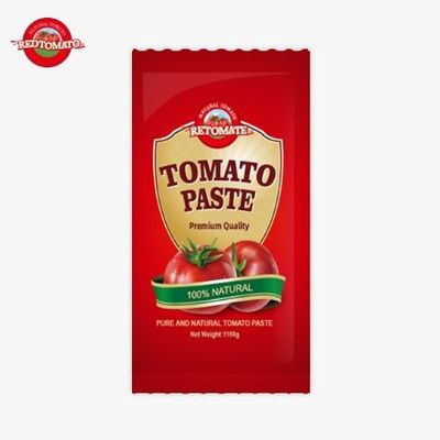 OEM Petit sachet de tomate au ketchup 30g Goût sucré et aigre saveur naturelle pure ISO HACCP BRC Normes FDA