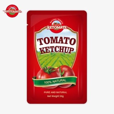 Fabrique personnalisée 50g S sachets de ketchup pour fournir la certification ISO HACCP FDA Le monde le plus vendu