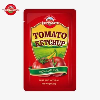 Fabrique personnalisée 50g S sachets de ketchup pour fournir la certification ISO HACCP FDA Le monde le plus vendu