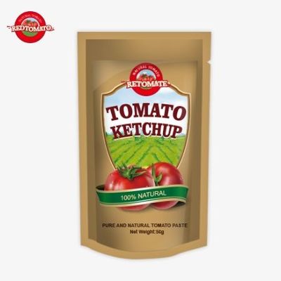 L'usine d'origine ISO sachet de ketchup 56g saveur naturelle pure goût sucré et aigre