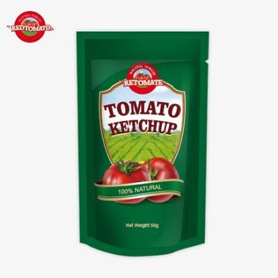 Le ketchup à la sachet d'usine certifié ISO, 56g, offre un goût pur et naturel doux et aigre