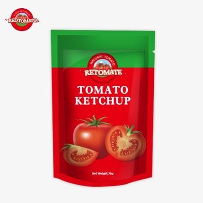 70g de sachet de ketchup, saveur naturelle pure.